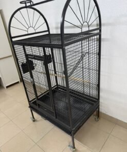 Large birdcage designed for parrots