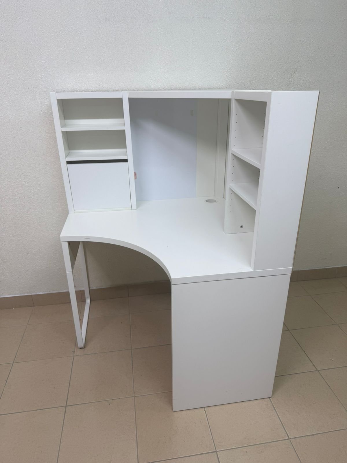 Corner workstation, white, 100x142 cm from IKEA - Image 2