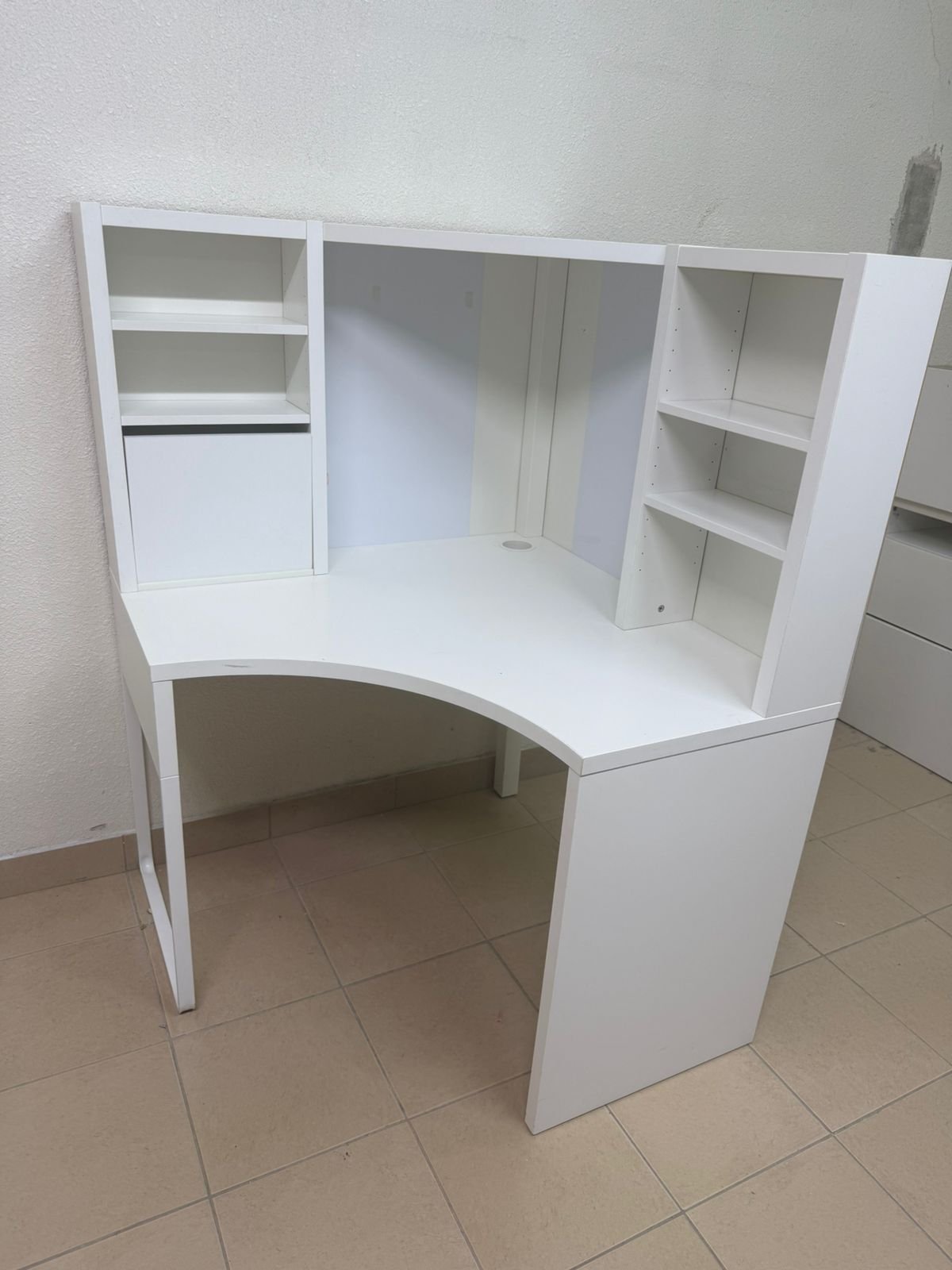 Corner workstation, white, 100x142 cm from IKEA - Image 7