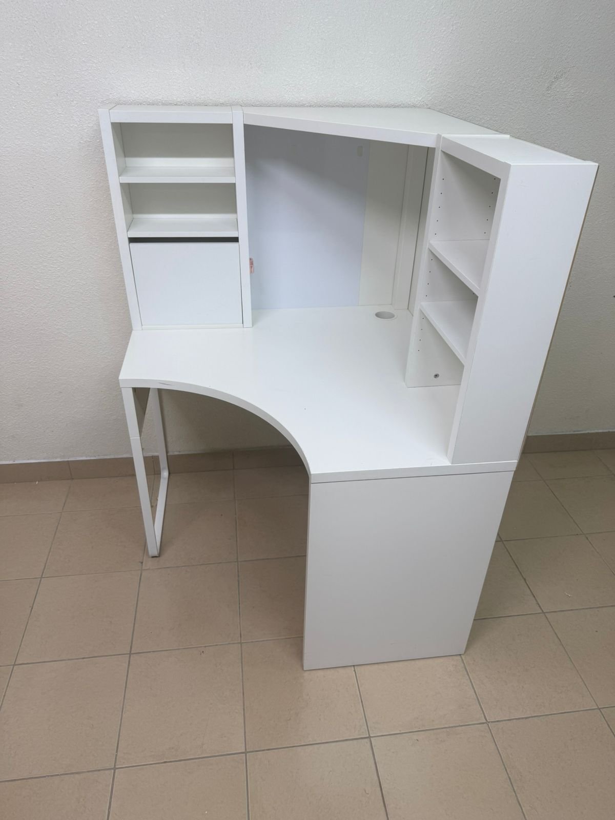 Corner workstation, white, 100x142 cm from IKEA - Image 12