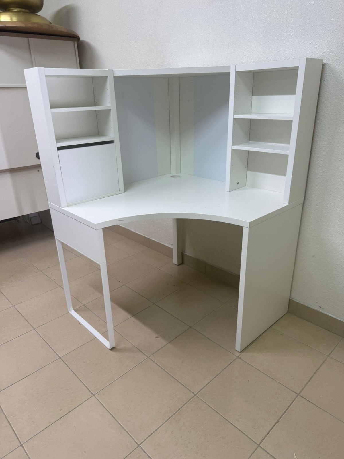 Corner workstation, white, 100x142 cm from IKEA - Image 13