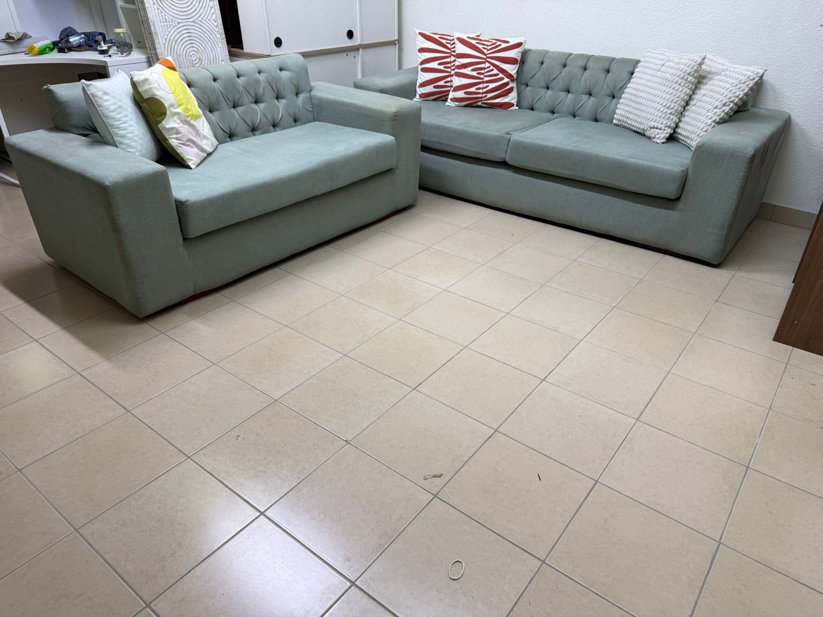 5-seater sofa made of solid wood