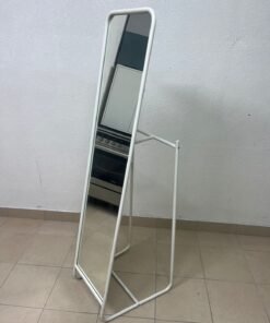 IKEA KNAPPER mirror with stand in white