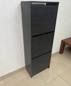 IKEA black shoe cabinet