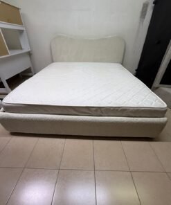bed with mattress