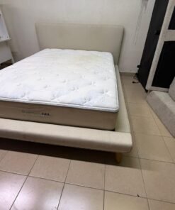 bed with mattress