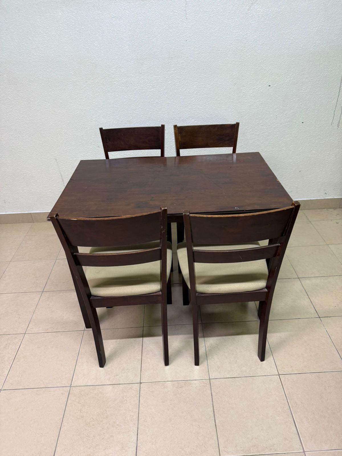 Dining table with 4 chairs - Image 6