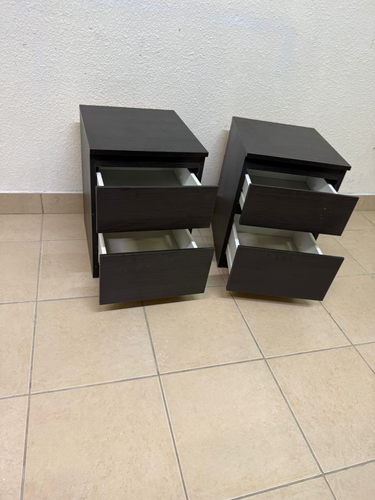 IKEA bedside tables, black - Image 2