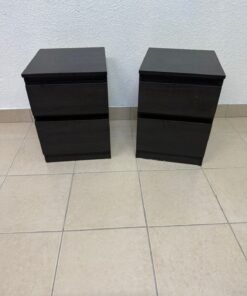 IKEA bedside tables, black