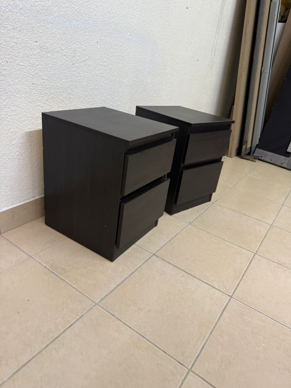 IKEA bedside tables, black - Image 4