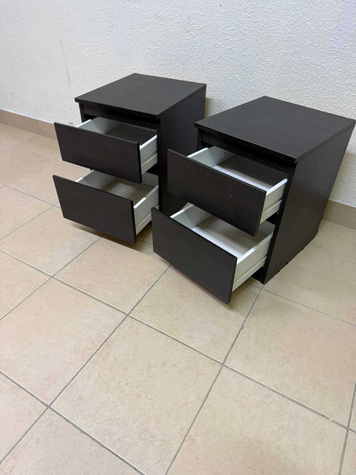 IKEA bedside tables, black - Image 3