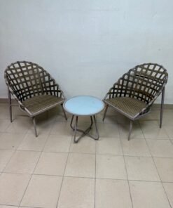 Two chairs and a table for the garden