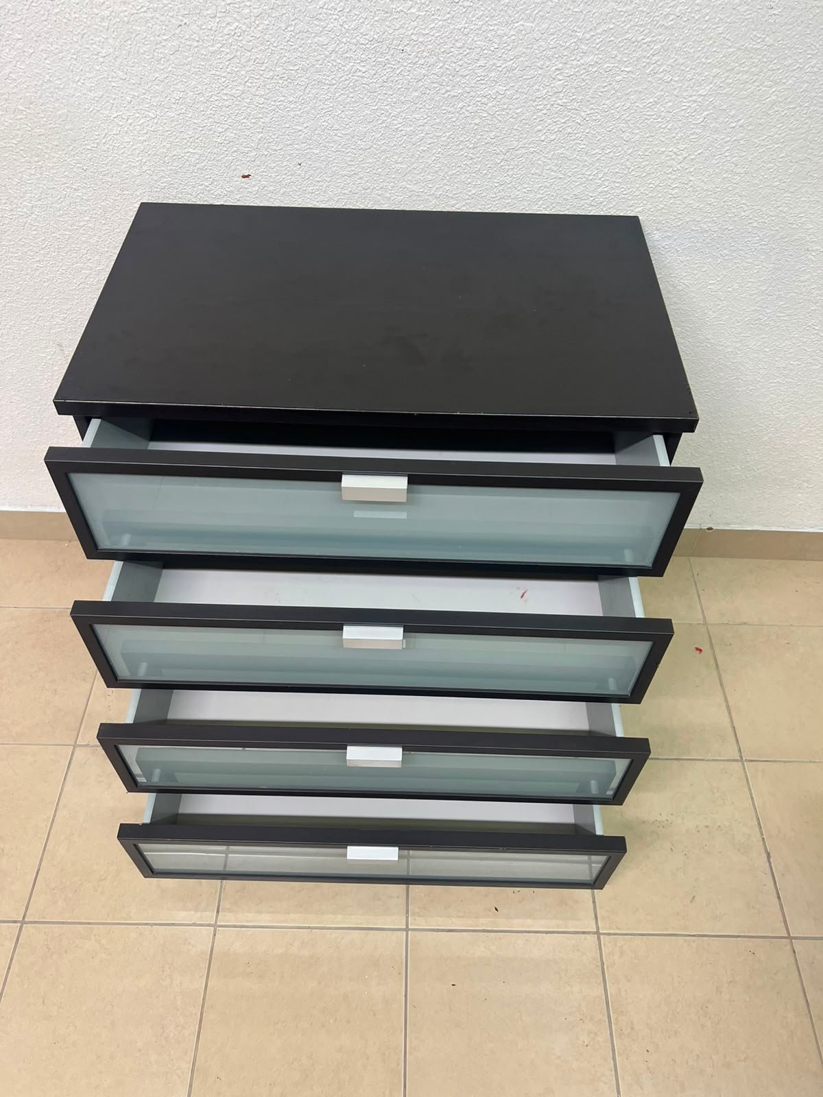 IKEA Hopen chest of drawers with 4 drawers, dark brown frame - Image 3