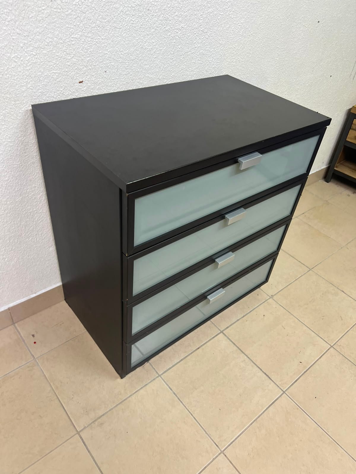 IKEA Hopen chest of drawers with 4 drawers, dark brown frame - Image 10