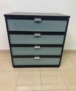 IKEA Hopen chest of drawers with 4 drawers, dark brown frame