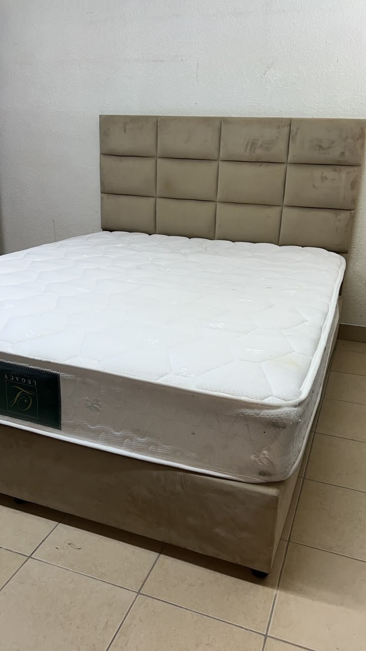 Upholstered bed with mattress 160x200 cm - Image 10