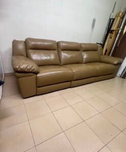 Electric leather recliner sofa