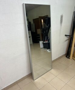 Mirror with metal frame