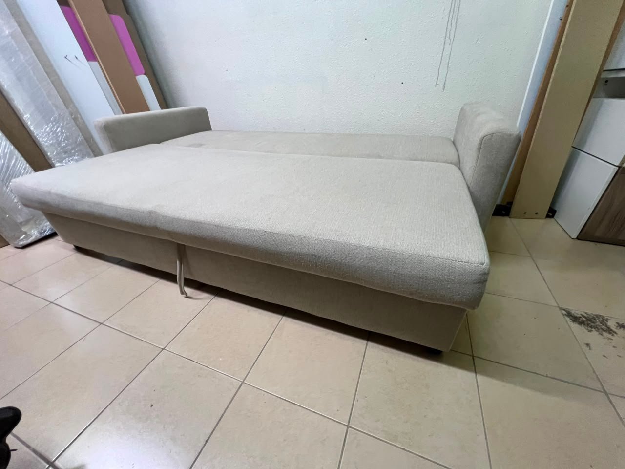 3-seater sofa bed, Faringe, light grey - Image 18