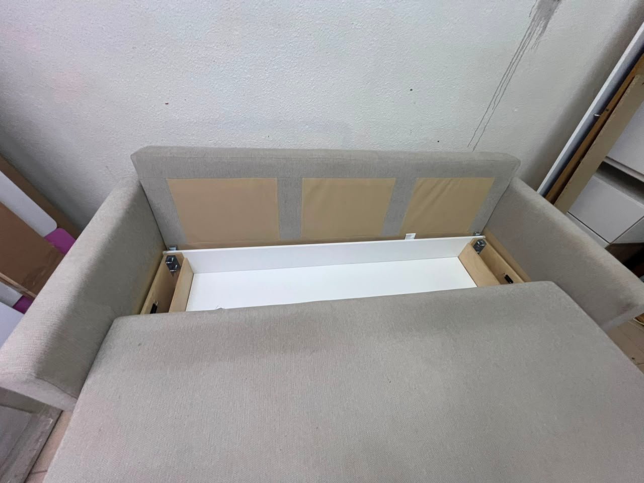 3-seater sofa bed, Faringe, light grey - Image 13