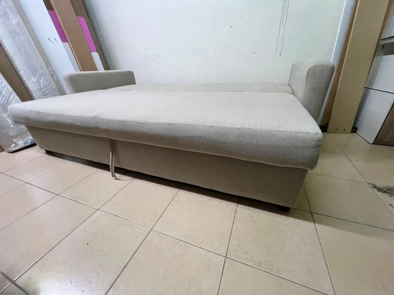 3-seater sofa bed, Faringe, light grey - Image 16