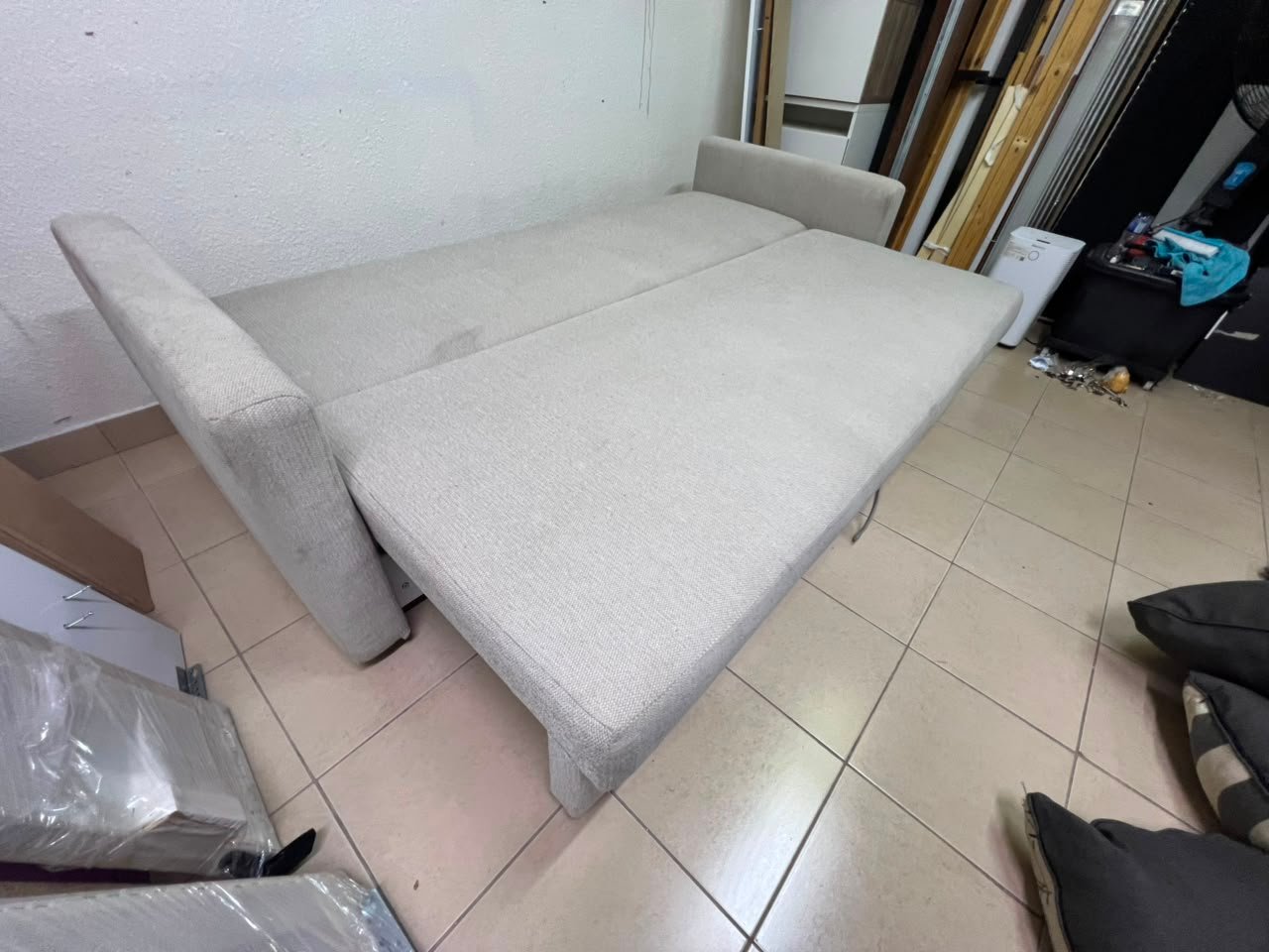 3-seater sofa bed, Faringe, light grey - Image 9