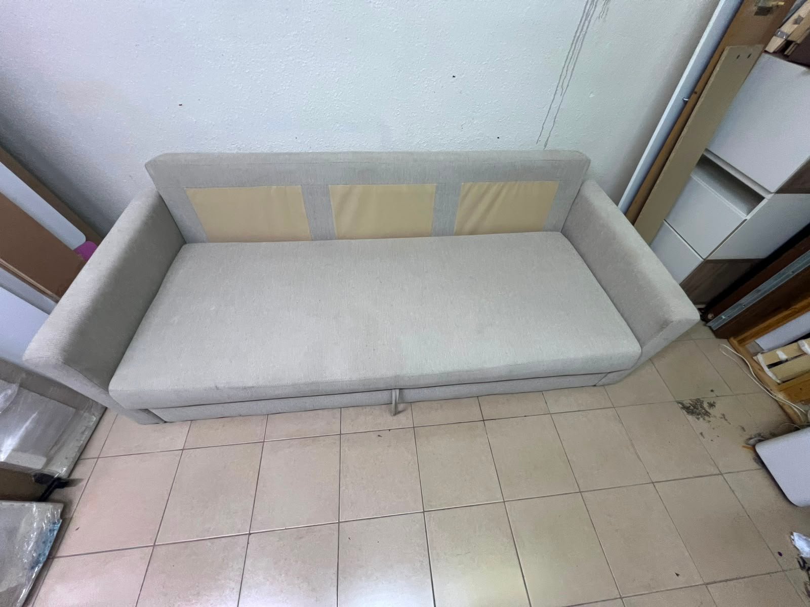 3-seater sofa bed, Faringe, light grey - Image 7