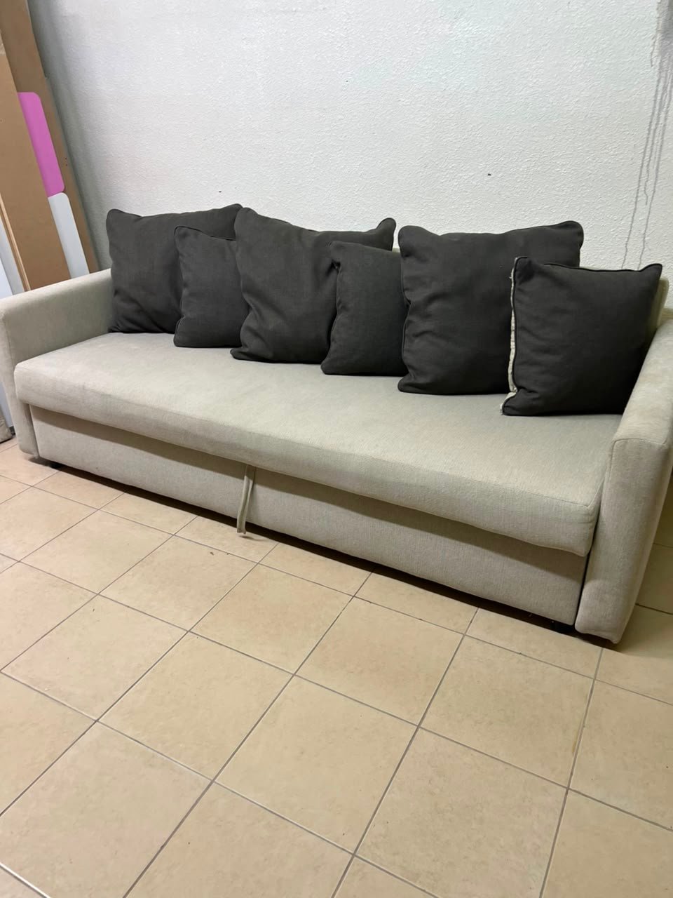 3-seater sofa bed, Faringe, light grey - Image 11