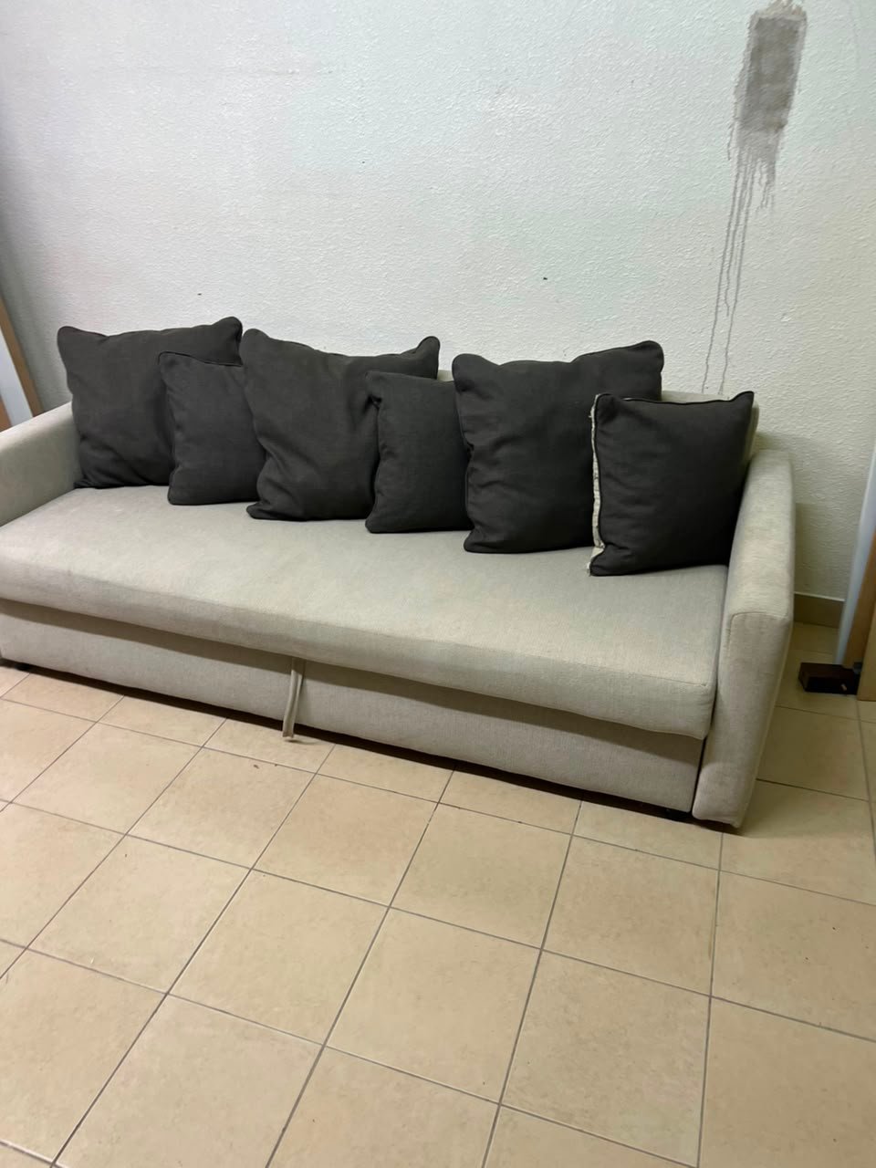 3-seater sofa bed, Faringe, light grey - Image 14