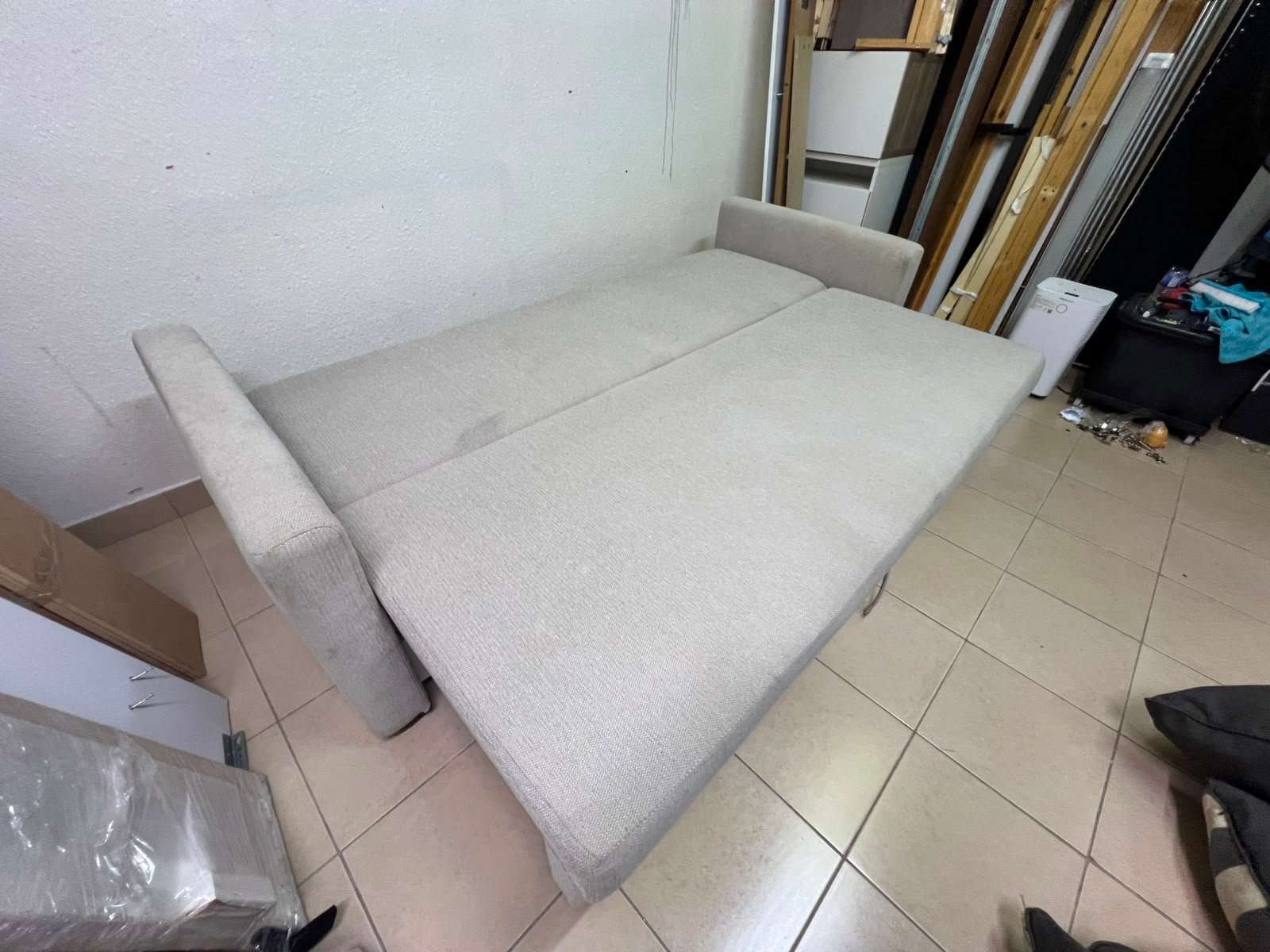 3-seater sofa bed, Faringe, light grey - Image 2