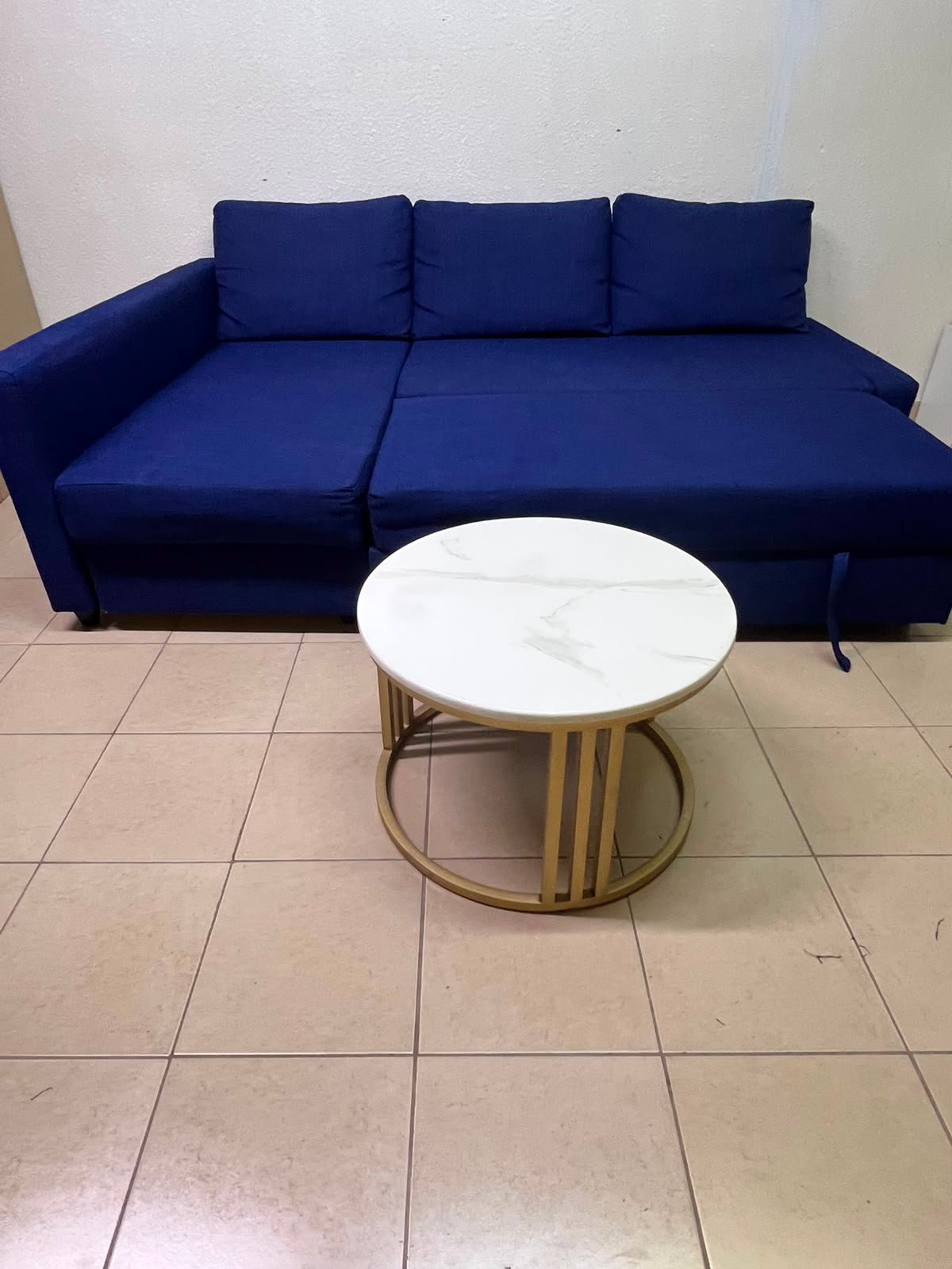 The IKEA FRIHETEN corner sofa-bed comes in dark blue and features built-in storage. - Image 14