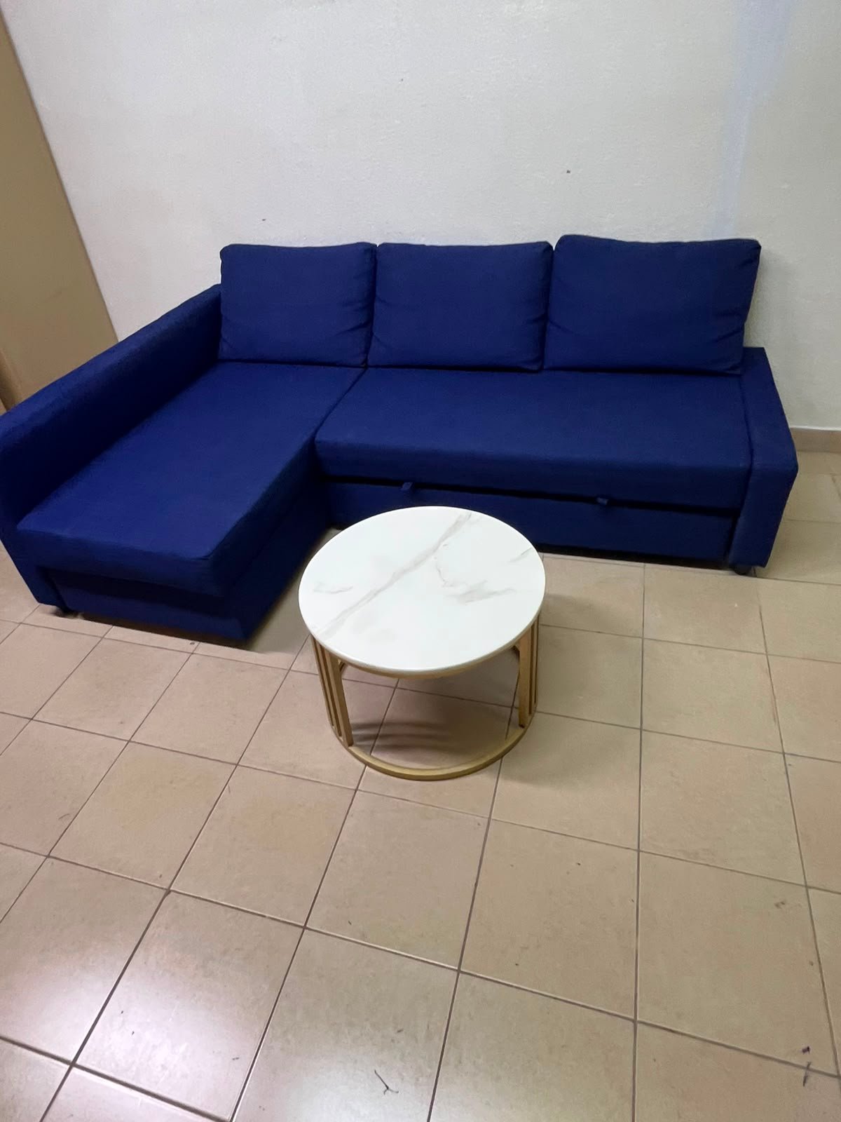 The IKEA FRIHETEN corner sofa-bed comes in dark blue and features built-in storage. - Image 19