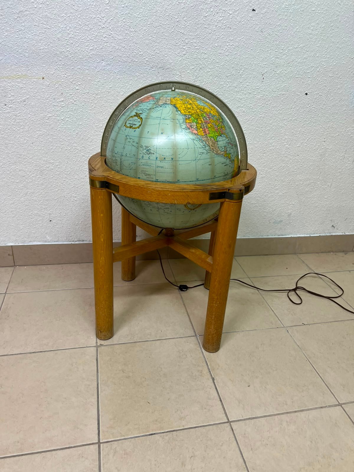 Vintage Replogle Heirloom Floor Globe - Image 4