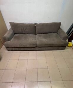 Brown Colored Velvet Couch Lightly Used, Excellent Condition