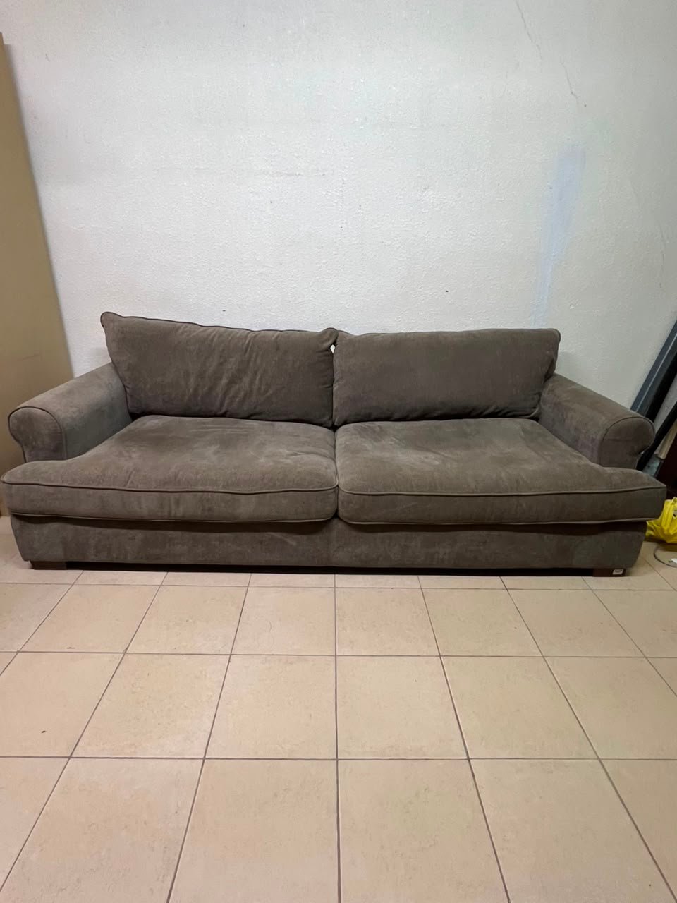 Brown Colored Velvet Couch Lightly Used, Excellent Condition - Image 10