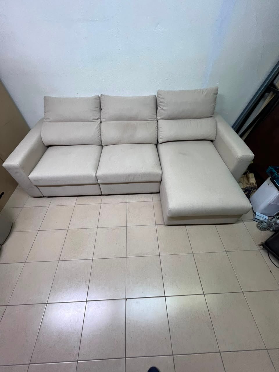 IKEA ESKILSTUNA three-seater sofa with chaise lounge - Image 2