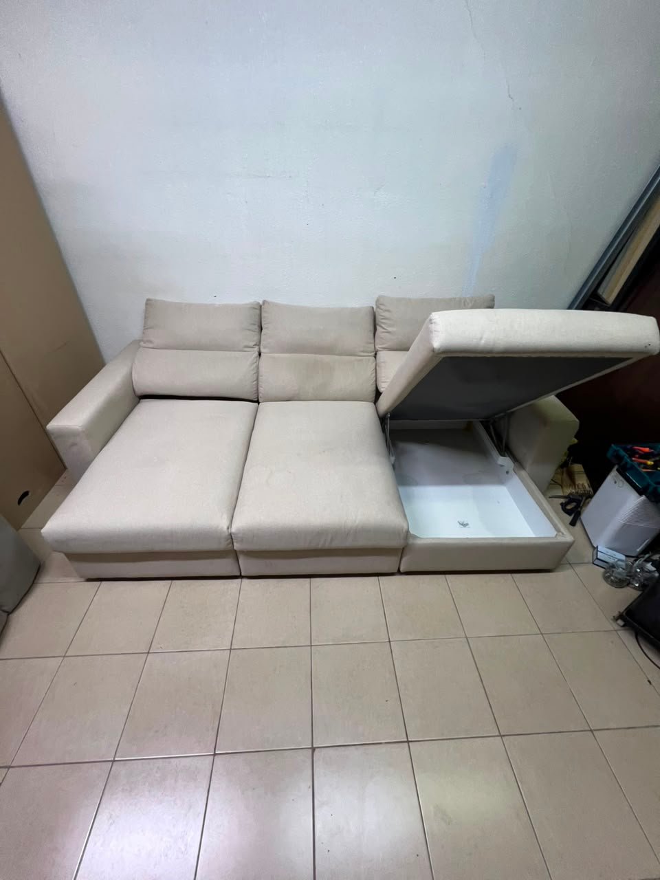 IKEA ESKILSTUNA three-seater sofa with chaise lounge - Image 12
