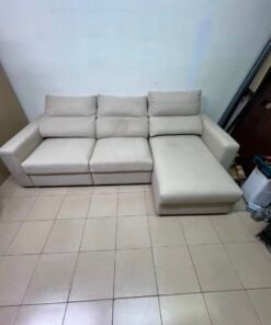 IKEA ESKILSTUNA three-seater sofa with chaise lounge