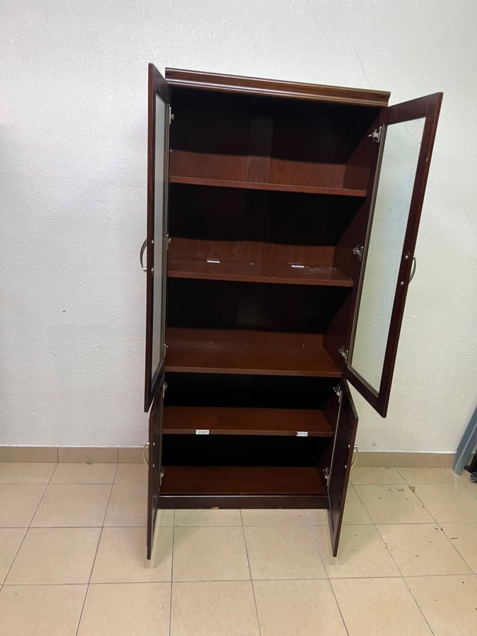 Supplier Classic Office Wood File Cabinet with 2 Glass Door - Image 13