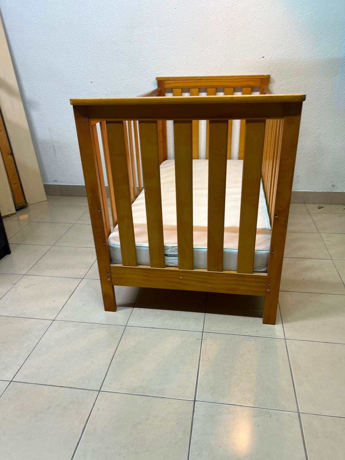 East Coast Drop Side Bamboo Cot Bed - Image 4