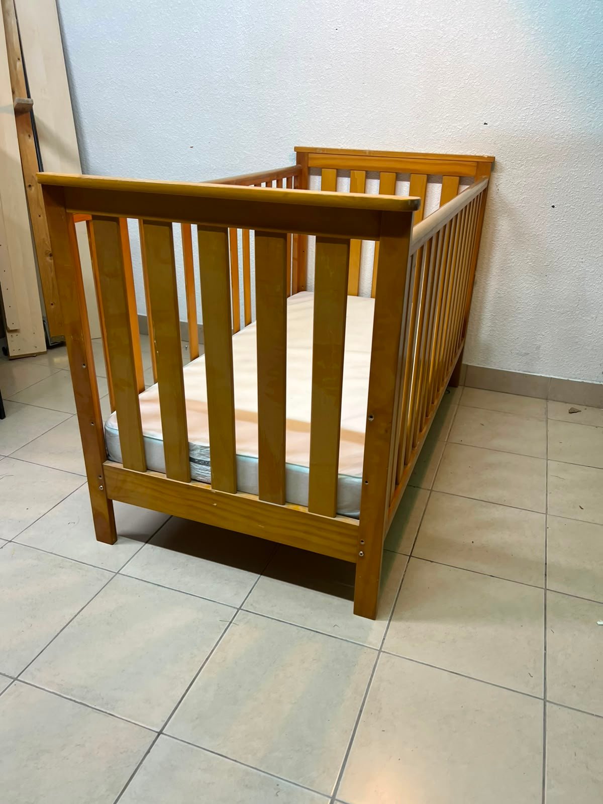 East Coast Drop Side Bamboo Cot Bed - Image 6