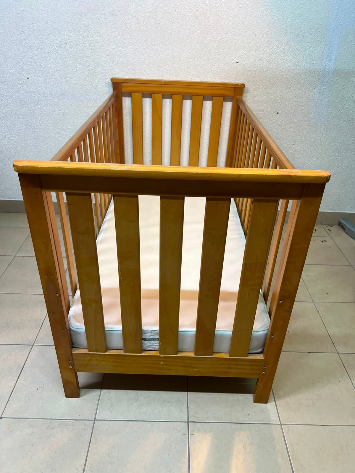 East Coast Drop Side Bamboo Cot Bed - Image 7