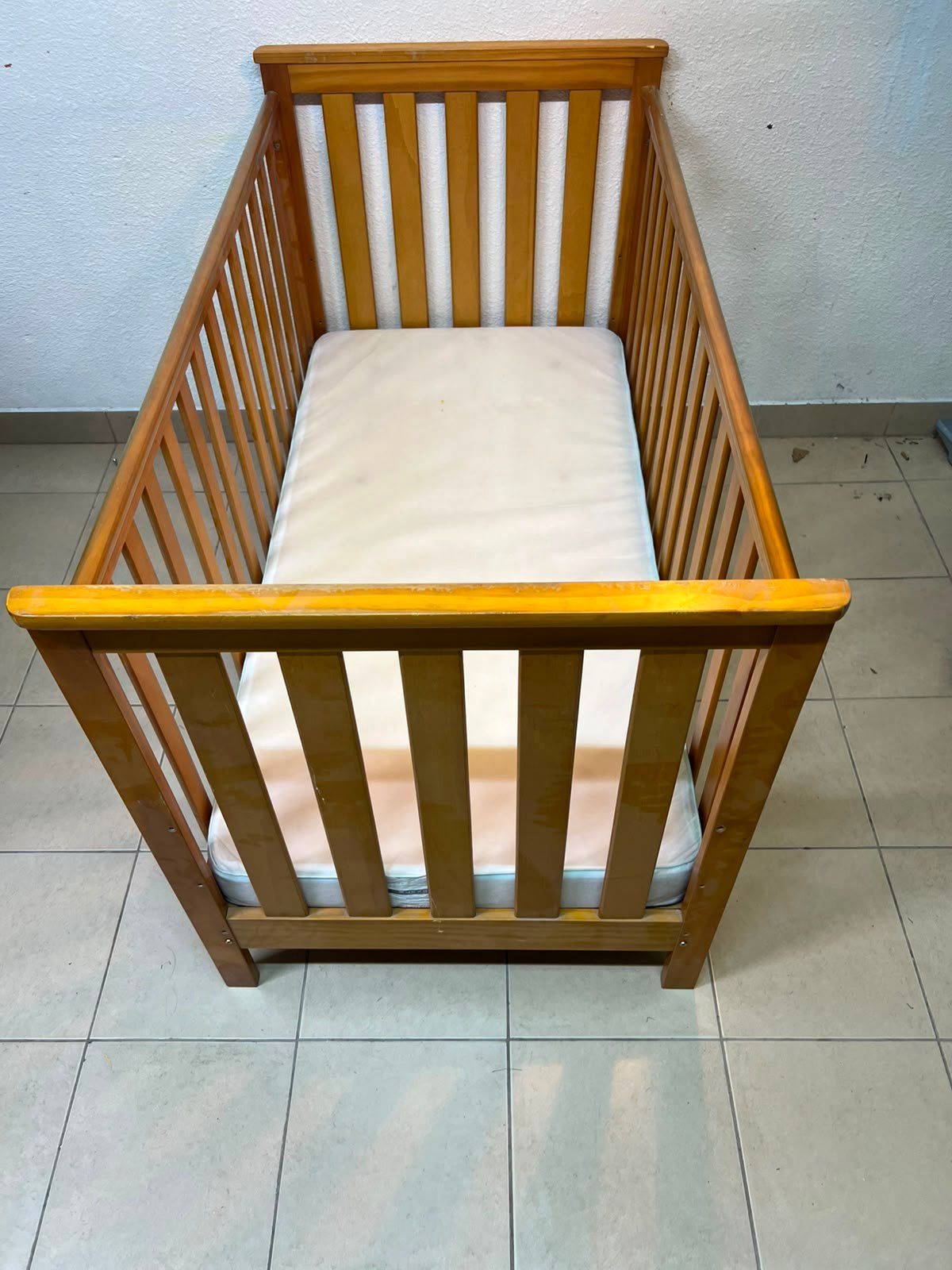 East Coast Drop Side Bamboo Cot Bed - Image 8
