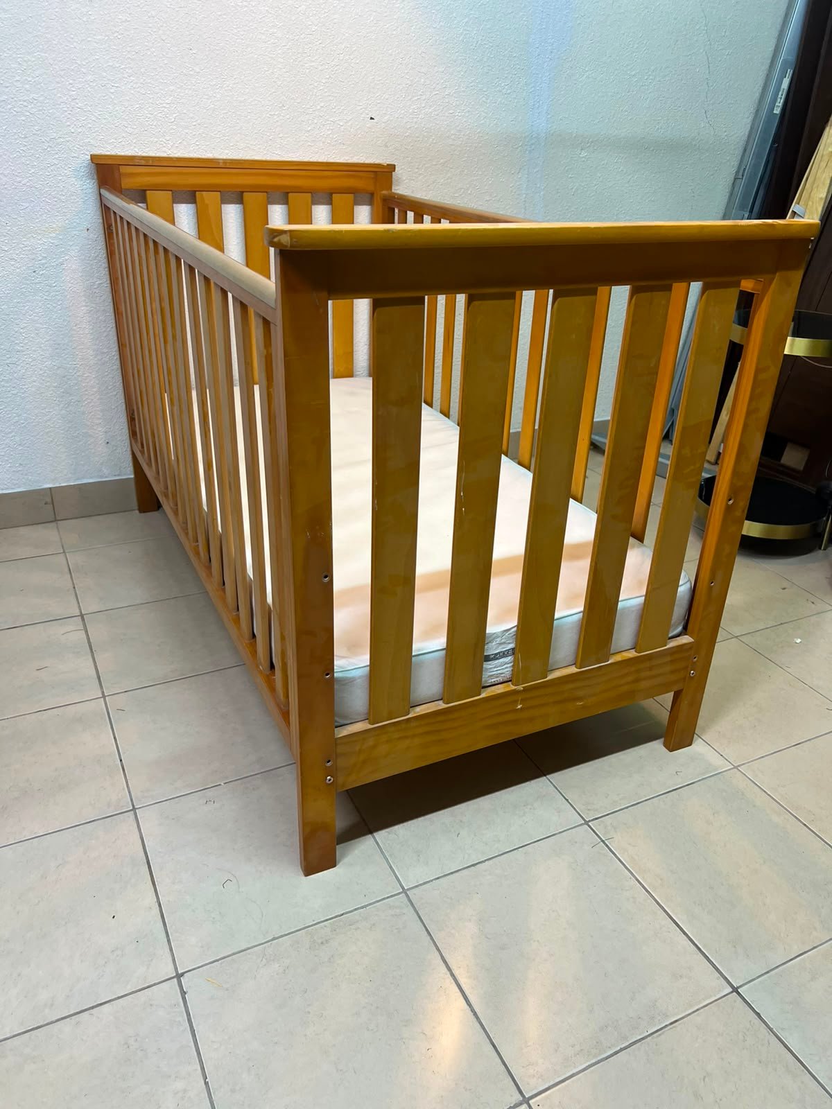 East Coast Drop Side Bamboo Cot Bed - Image 9