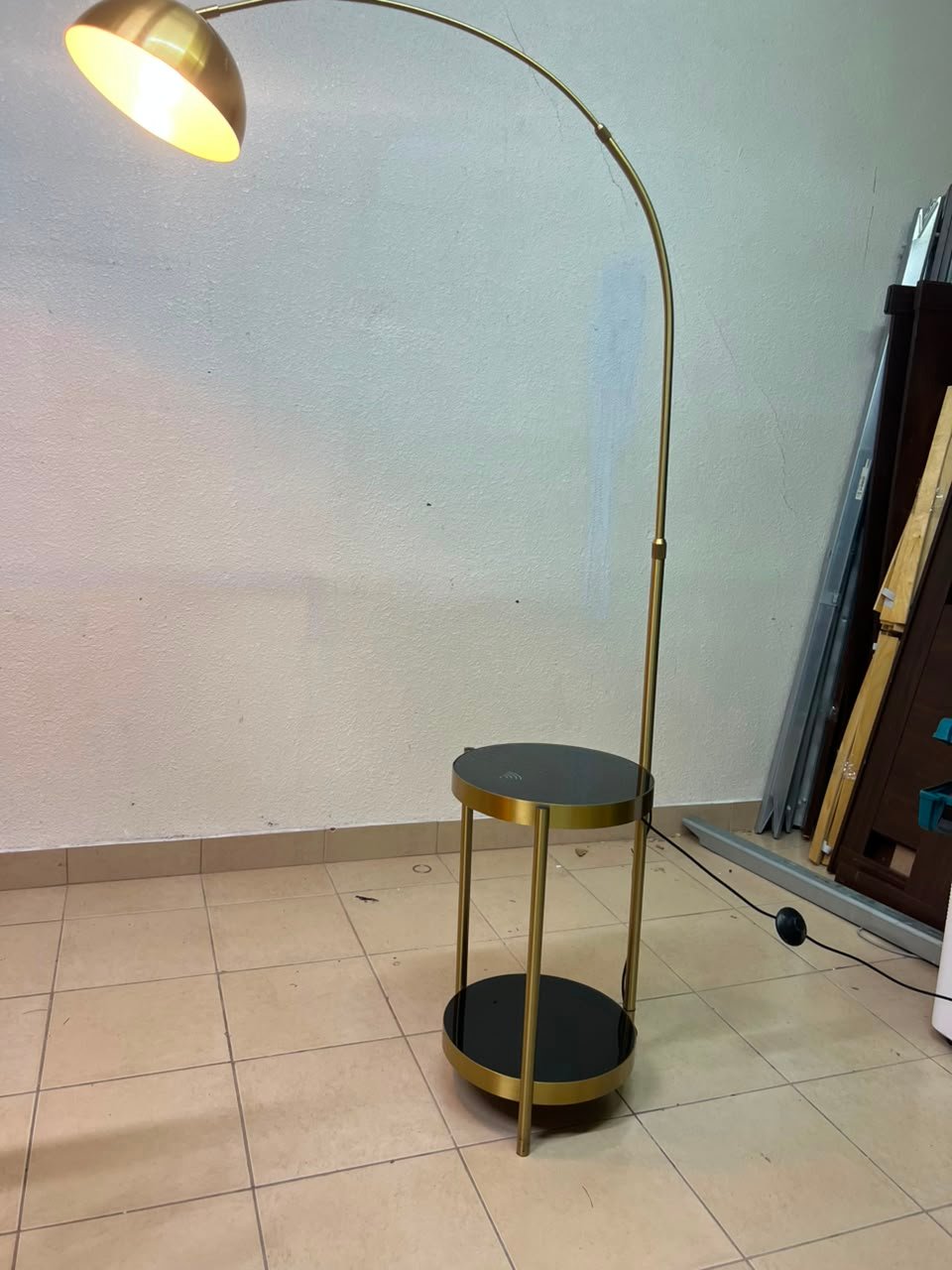 Room Lam Arc Floor Lamp Sofa Frame Lighting Study Floor Lamp Bracket Lampshade Lamp Living Room Decoration - Image 2