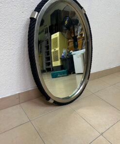 Black Rope Oval Wall Mirror - Image 2