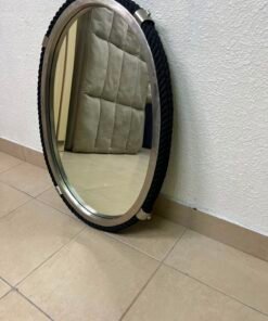 Black Rope Oval Wall Mirror - Image 7