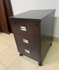 Mahmayi Station 3 Drawer Mobile Storage Unit- Modern Sleek Office Furniture with Cabinets and Drawers - Functional 3 - Image 8
