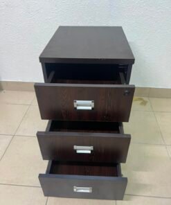 Mahmayi Station 3 Drawer Mobile Storage Unit- Modern Sleek Office Furniture with Cabinets and Drawers - Functional 3 - Image 4