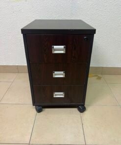 Mahmayi Station 3 Drawer Mobile Storage Unit- Modern Sleek Office Furniture with Cabinets and Drawers - Functional 3 - Image 7